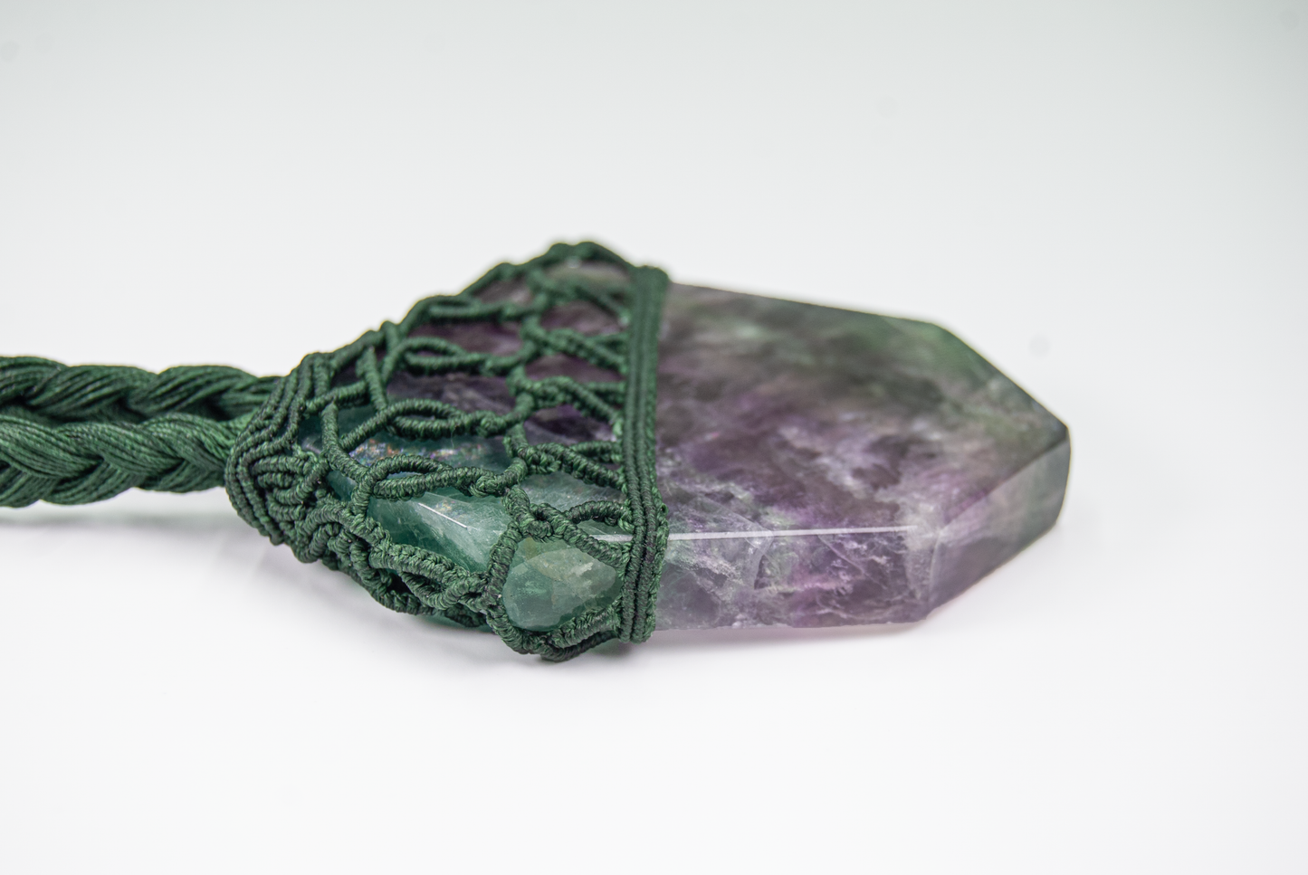 Clarity and Calm Fluorite Necklace - Healing Handmade Spiritual Pendant