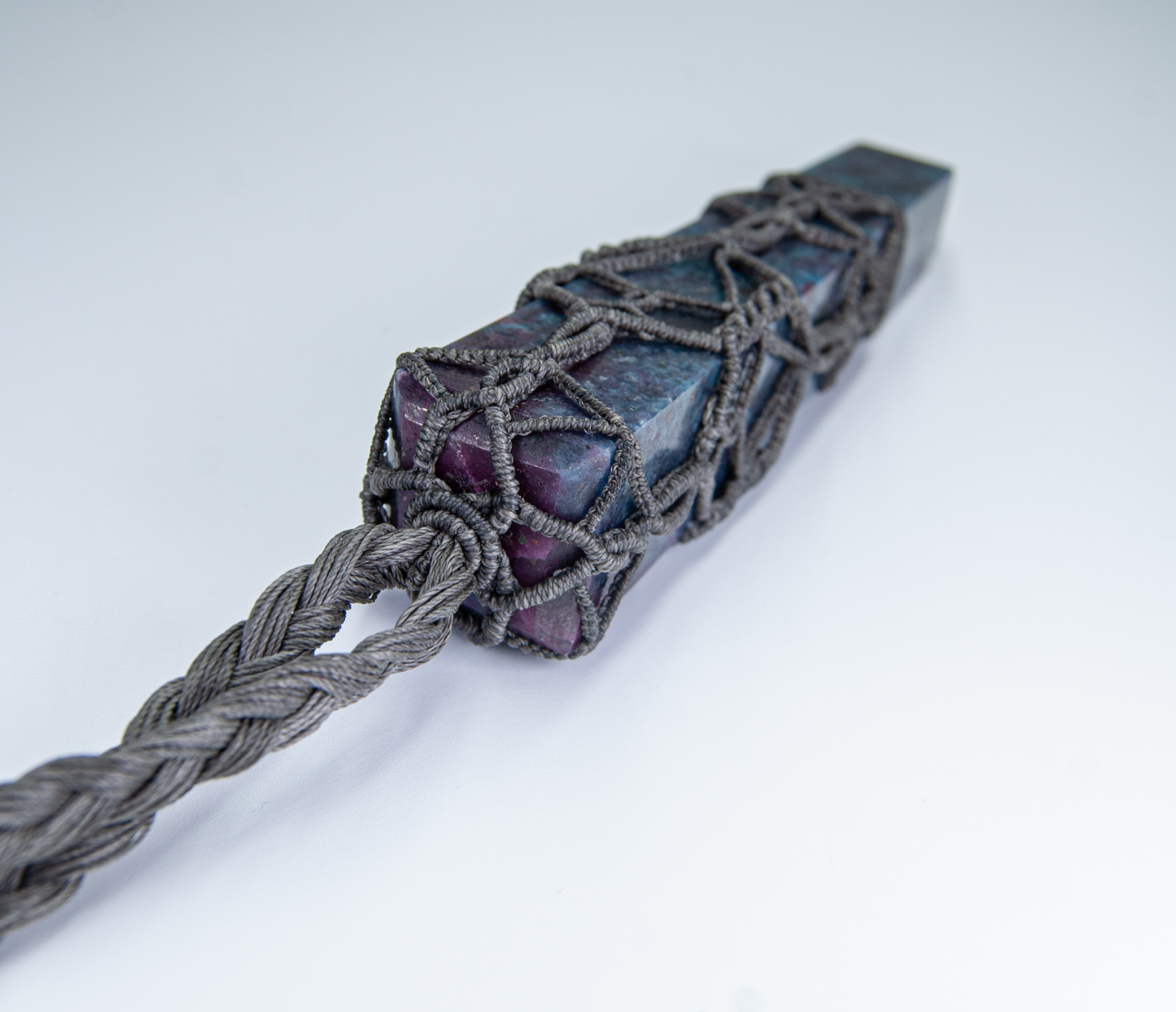 Empowered Balance Ruby Kyanite Necklace – Handmade Healing Energy Pendant