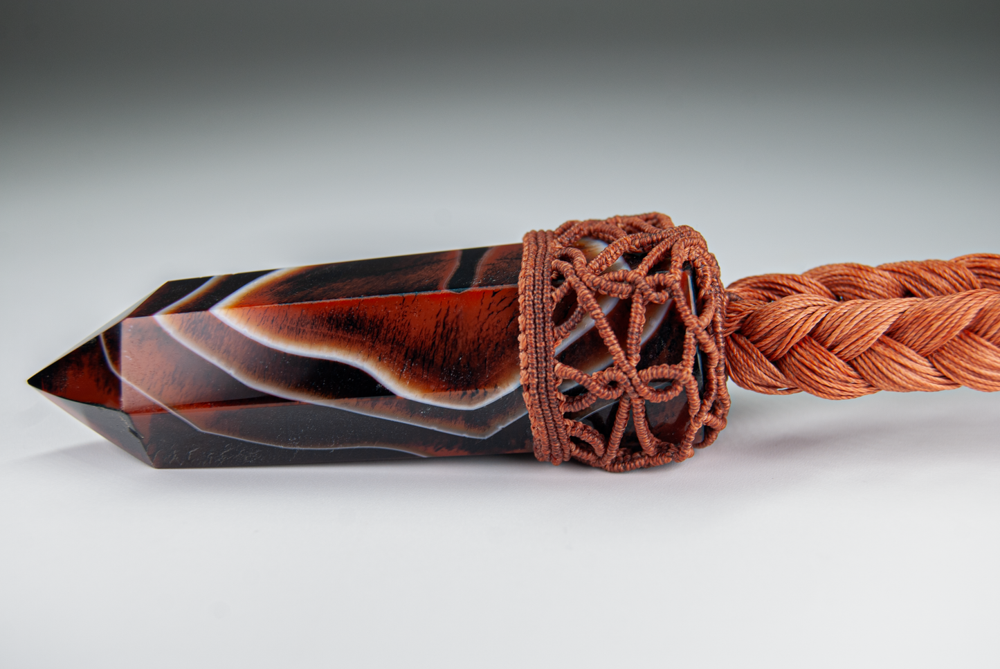 Warrior’s Heart Sardonyx Necklace – Handmade Grounding Power Pendant