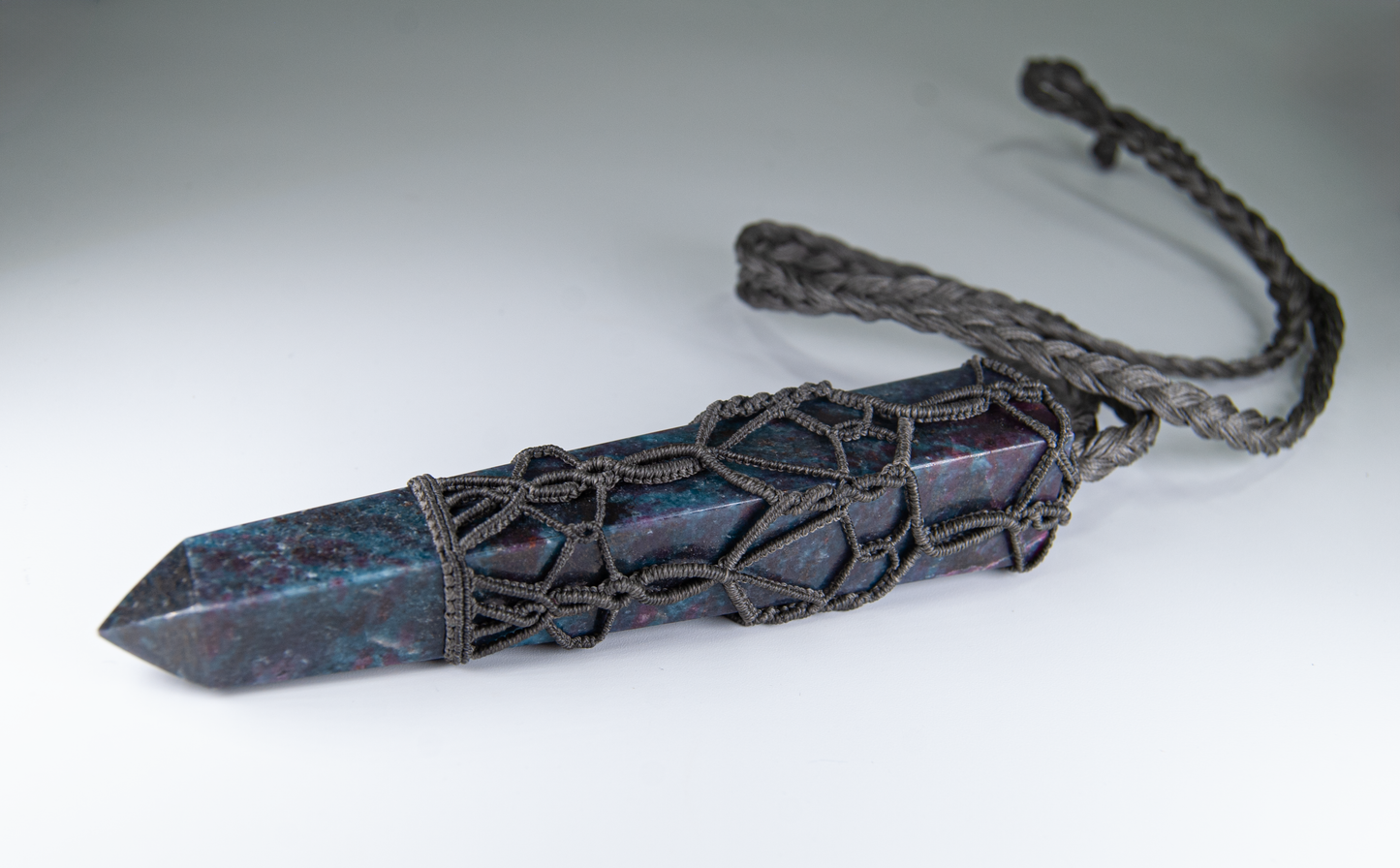 Empowered Balance Ruby Kyanite Necklace – Handmade Healing Energy Pendant