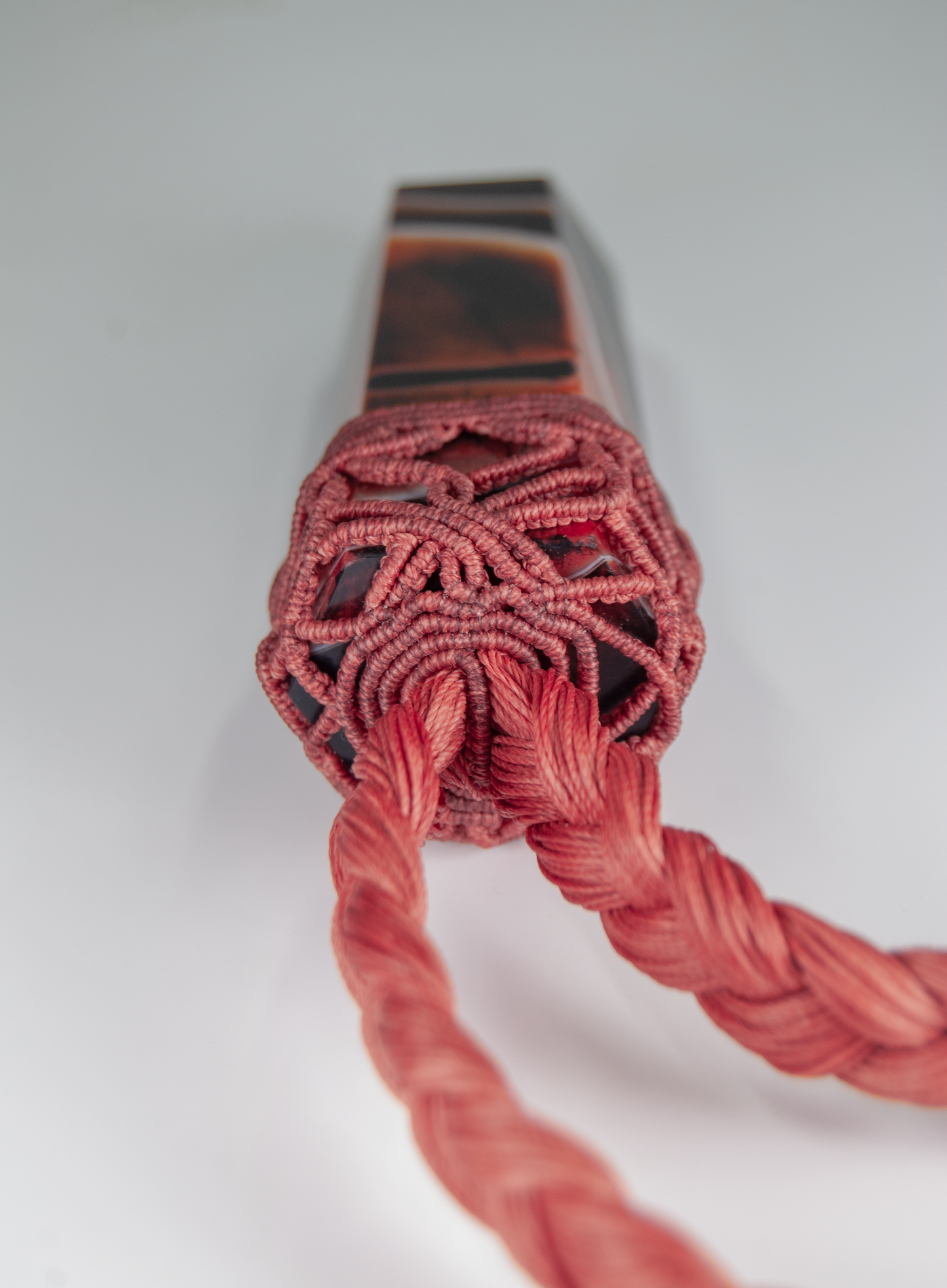 Warrior’s Heart Sardonyx Necklace – Handmade Grounding Power Pendant