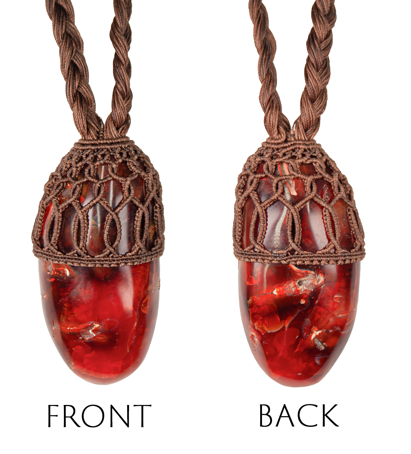 Sacral Fire Red Carnelian Necklace – Handmade Root and Sacral Chakra Power Pendant