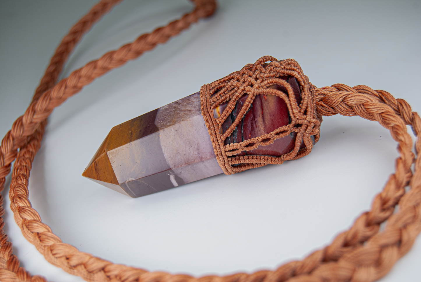 Root Chakra Mookaite Jasper Necklace – Grounded Earth Energy