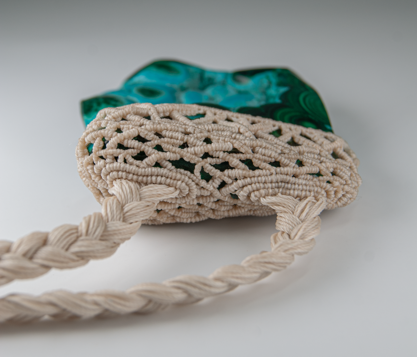 Tranquil Power Chrysocolla Malachite Pendant – Handmade Emotional Healing Necklace