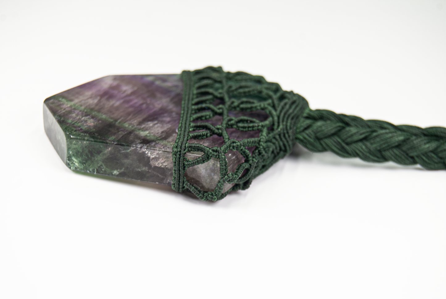 Clarity and Calm Fluorite Necklace - Healing Handmade Spiritual Pendant