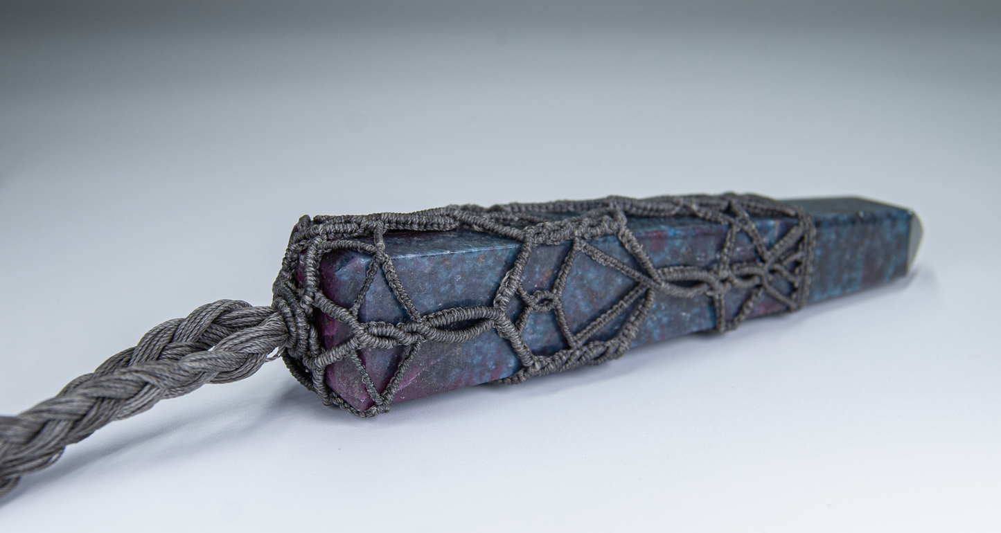 Empowered Balance Ruby Kyanite Necklace – Handmade Healing Energy Pendant