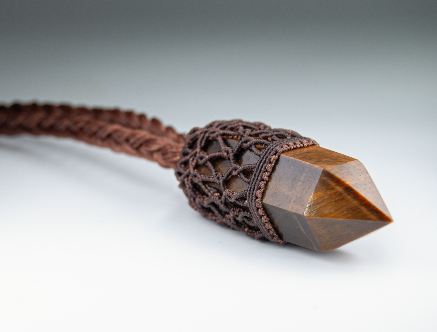 Grounded Strength Tiger’s Eye Necklace – Handmade Solar Plexus Energy Talisman