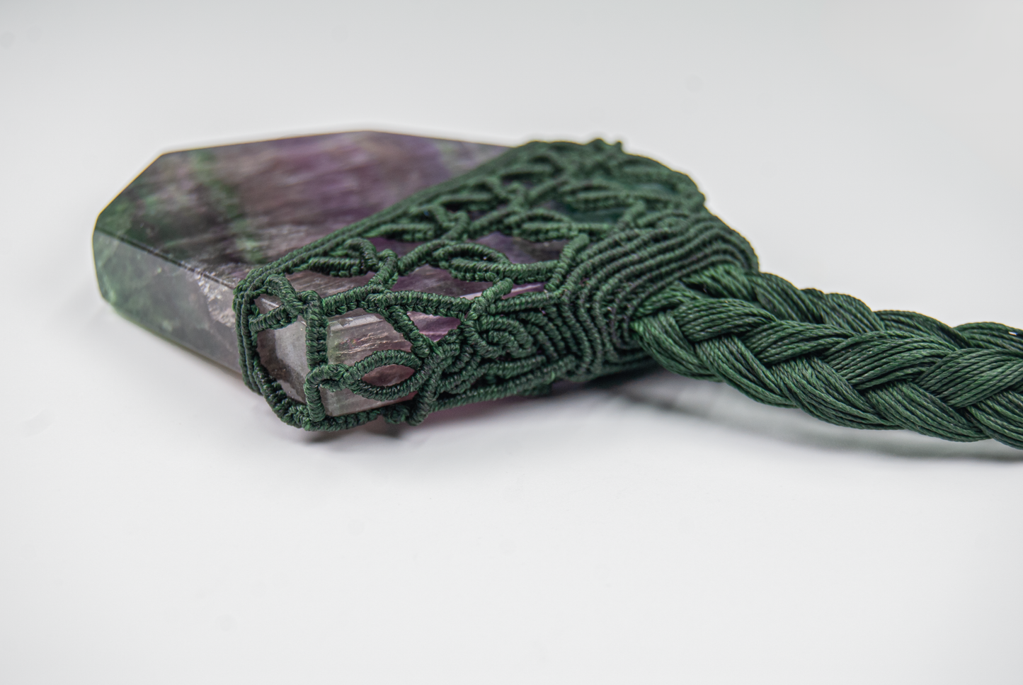 Clarity and Calm Fluorite Necklace - Healing Handmade Spiritual Pendant