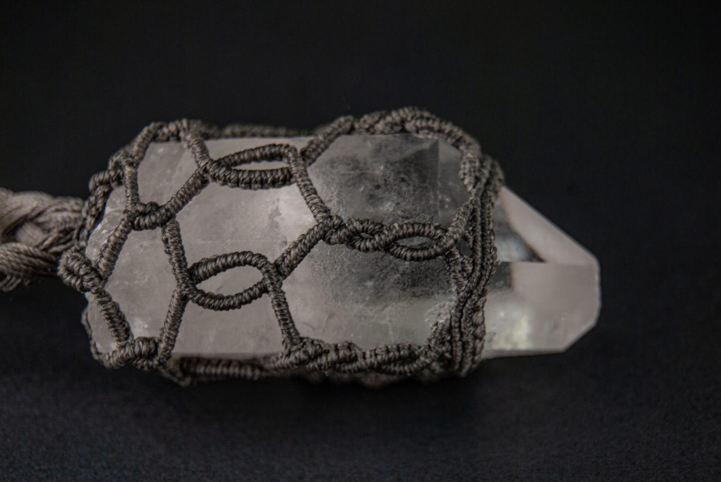 Primal Light Quartz Necklace – Handmade Raw Crown Chakra Talisman