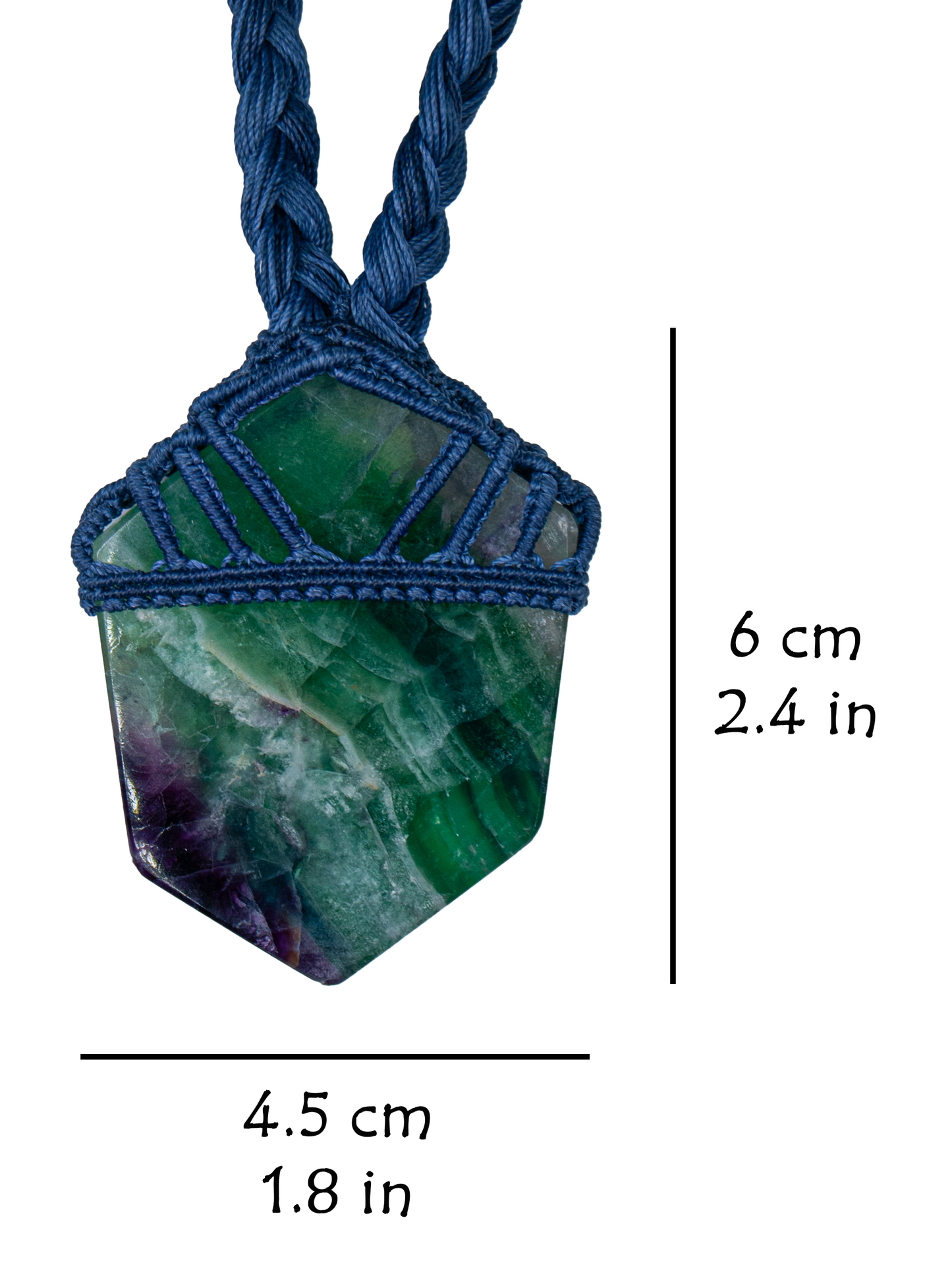 Soul Clarity Fluorite Pendant – Handmade Energy Necklace