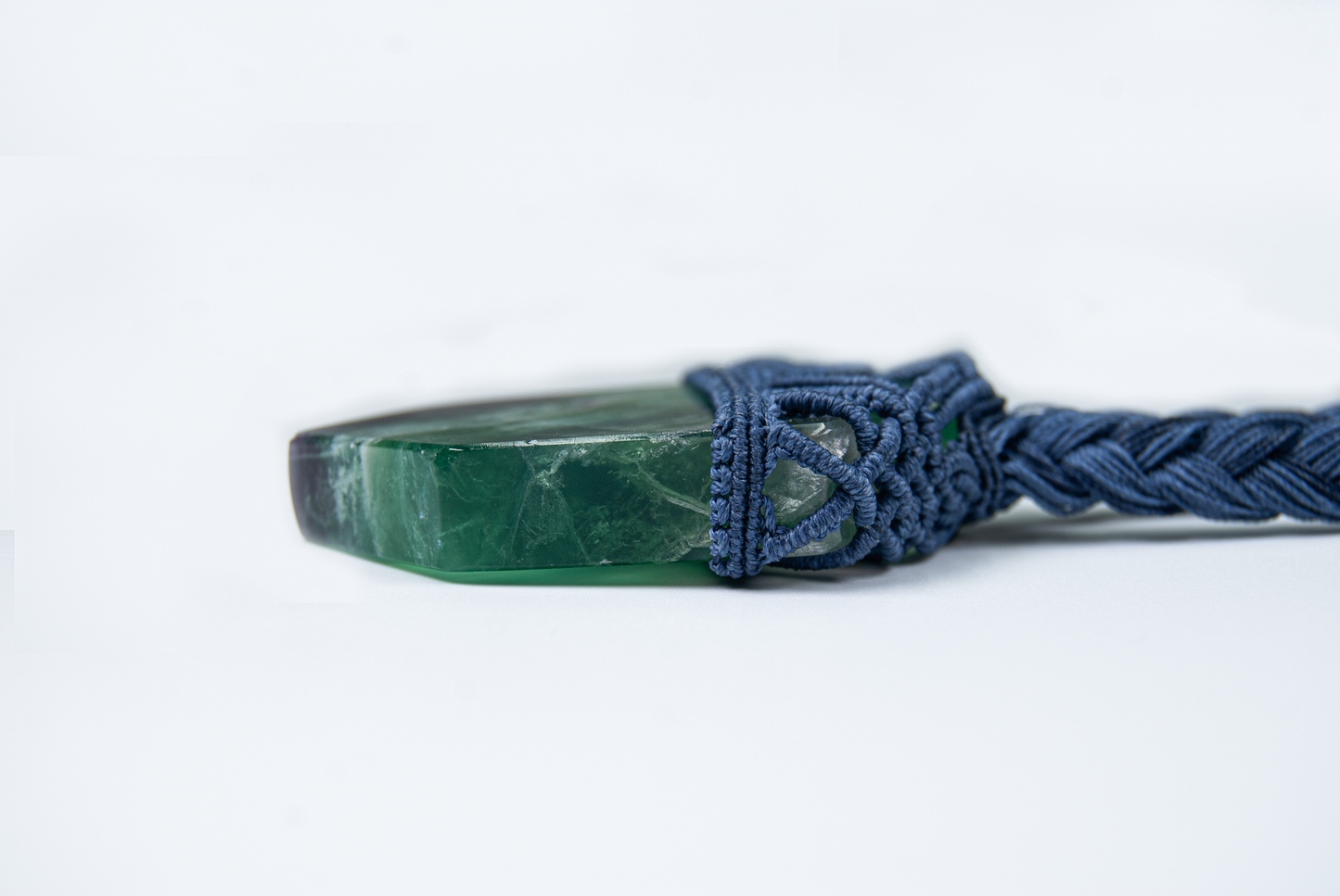 Soul Clarity Fluorite Pendant – Handmade Energy Necklace