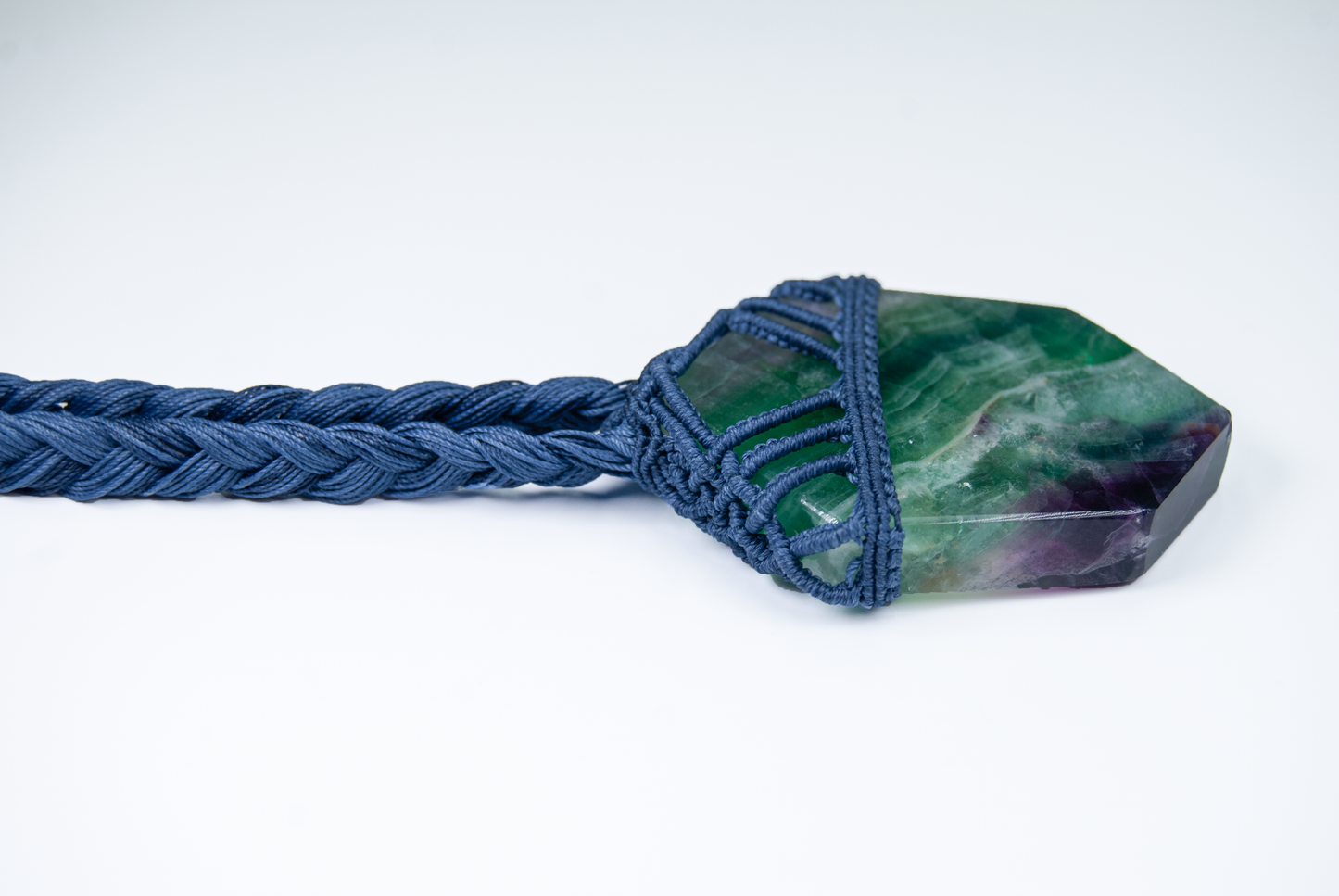 Soul Clarity Fluorite Pendant – Handmade Energy Necklace