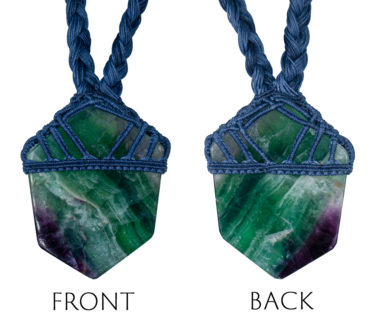 Soul Clarity Fluorite Pendant – Handmade Energy Necklace