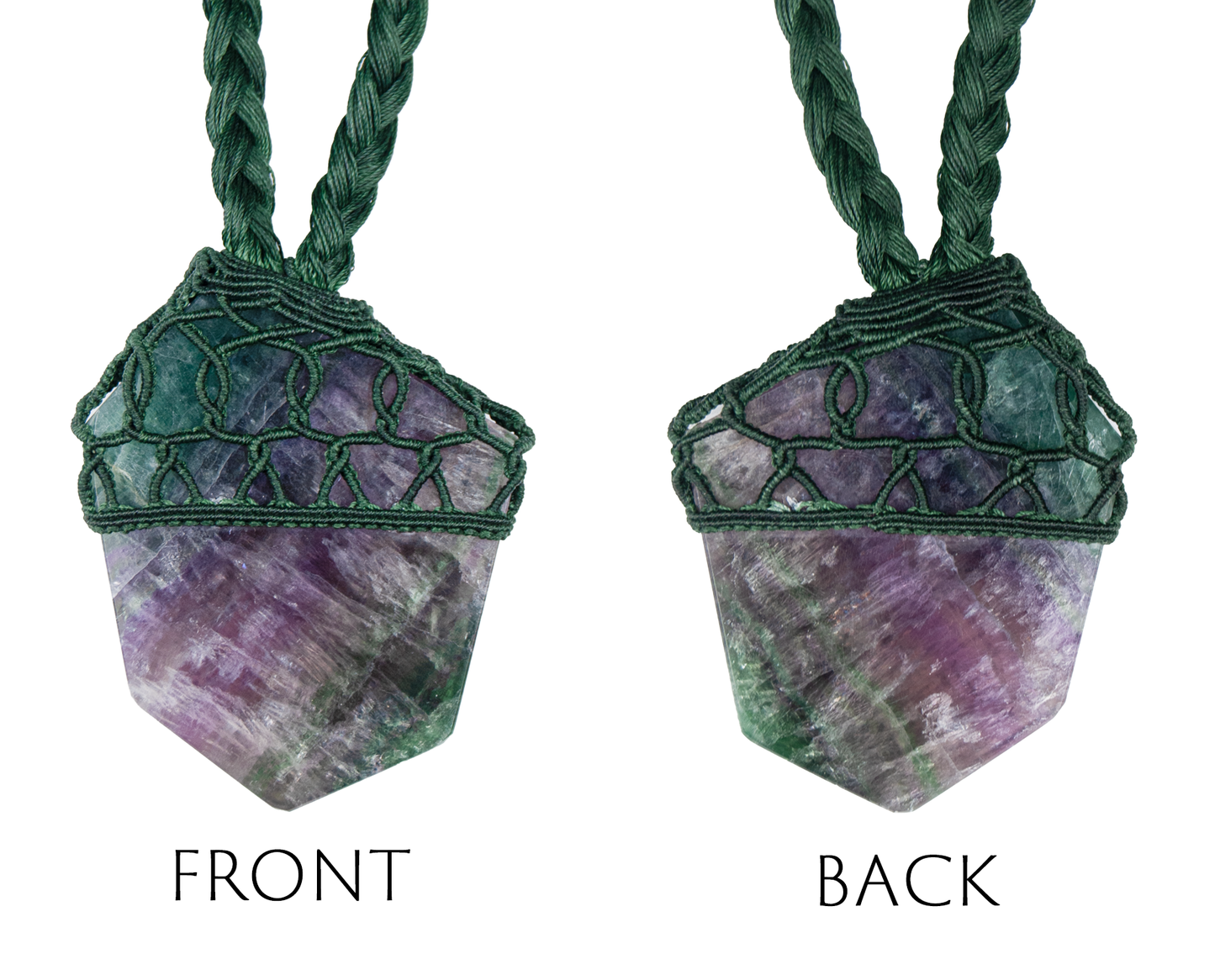 Clarity and Calm Fluorite Necklace - Healing Handmade Spiritual Pendant