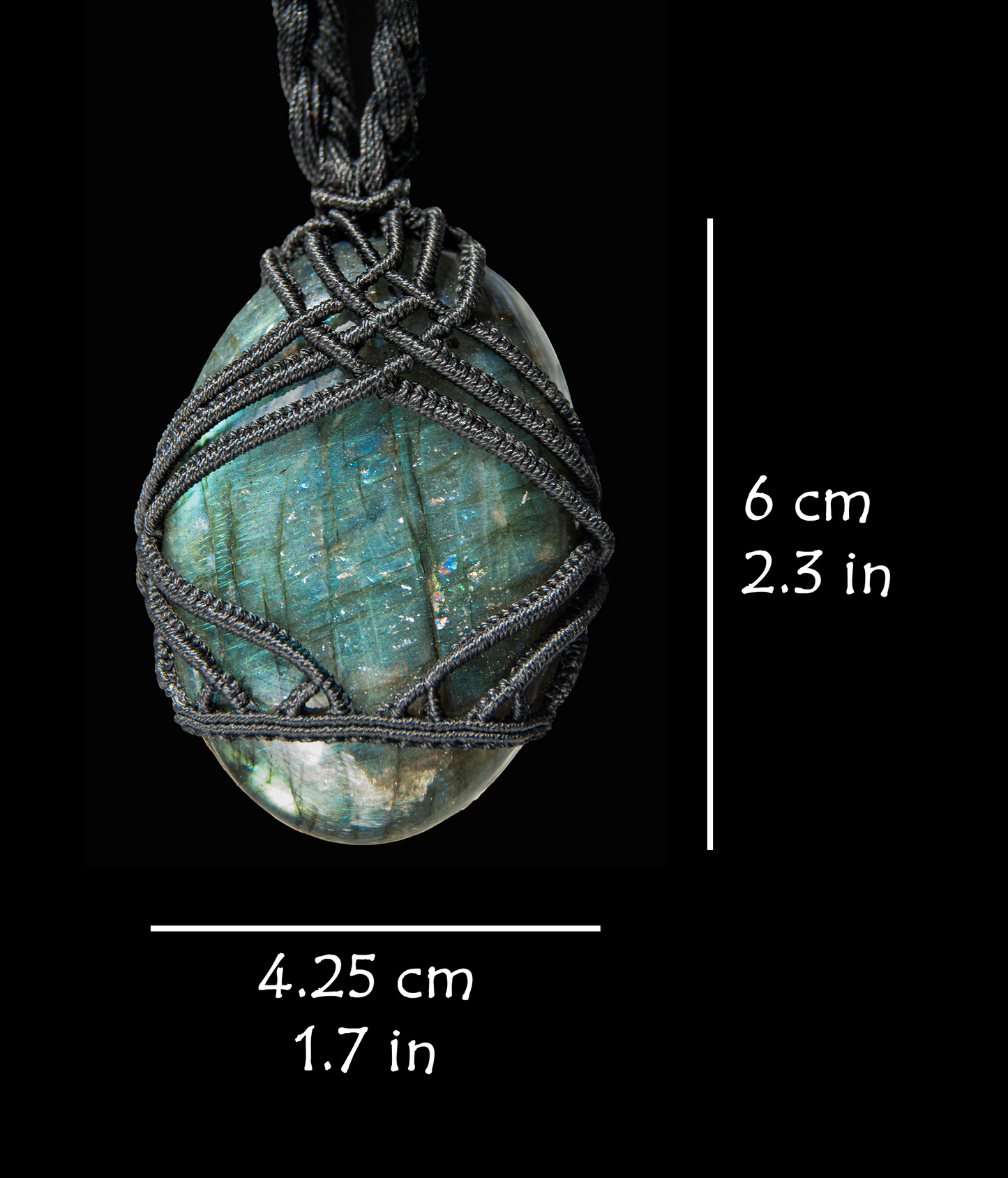 Dreamwalker Labradorite Necklace – Handmade Third Eye Chakra Pendant