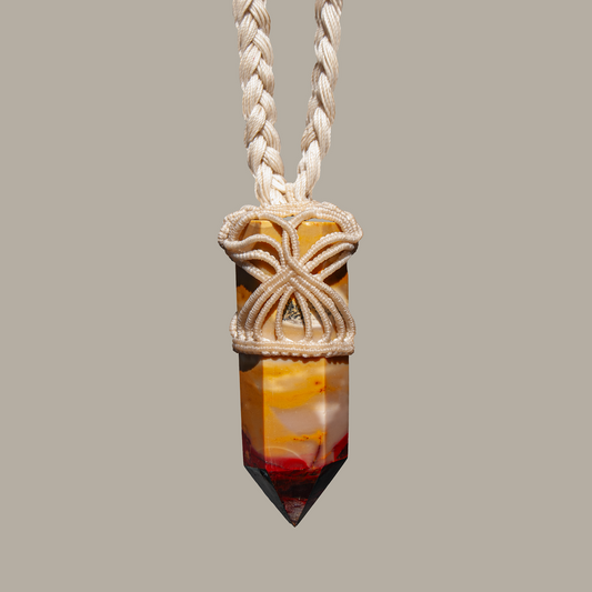 Earth Spirit Mookaite Jasper Pendant – Empowering Handmade Necklace