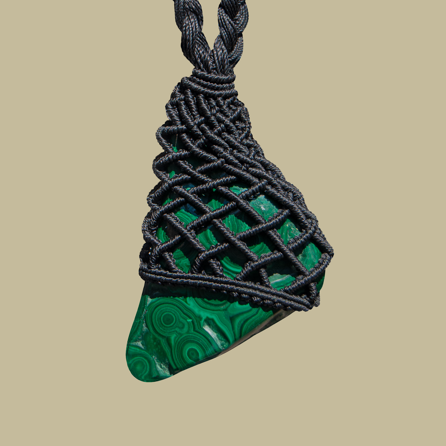 Earth’s Heart Chakra - Handmade Malachite Statement Necklace